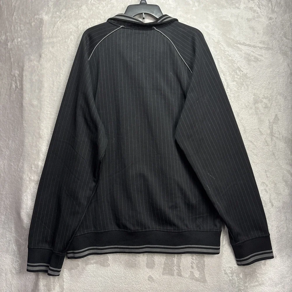 Marc Ecko Men's Size XXL Black/Gray Cut & Sew Zip Front Baseball Jacket